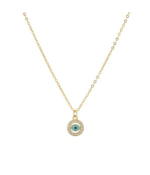Circular Evil Eye Necklace